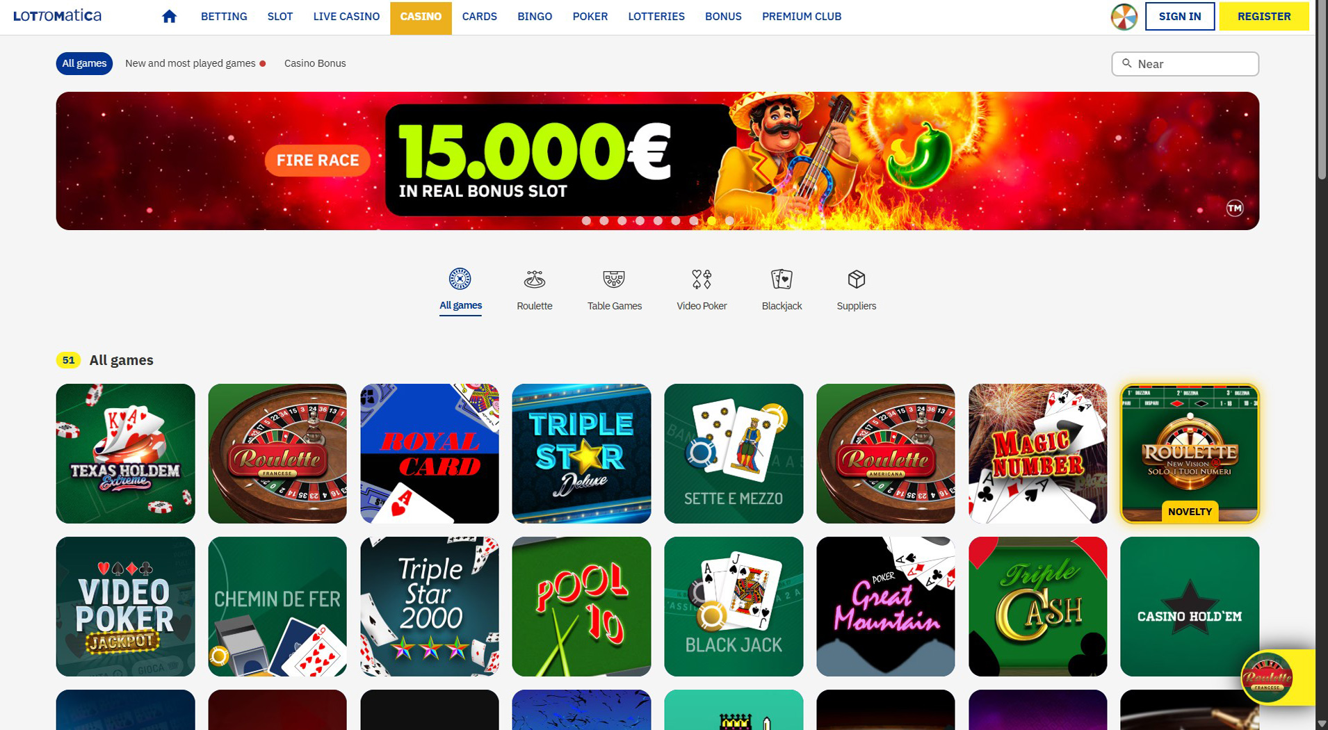 2. Lottomatica- Accesso rapido al casinò PlayOJO