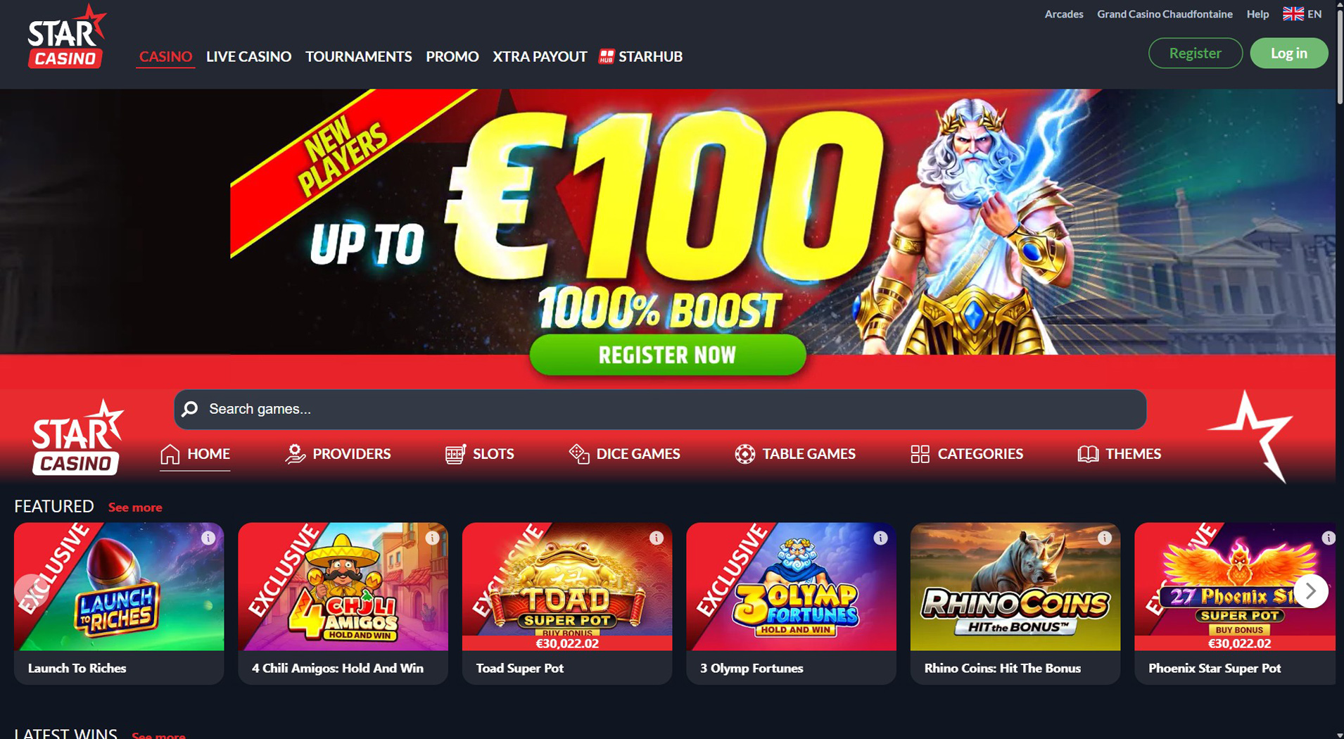 5. Star Casino- Scelta del casinò mobile PlayOJO